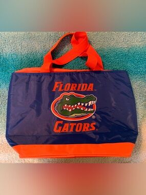 Navy and Orange Tote Bag